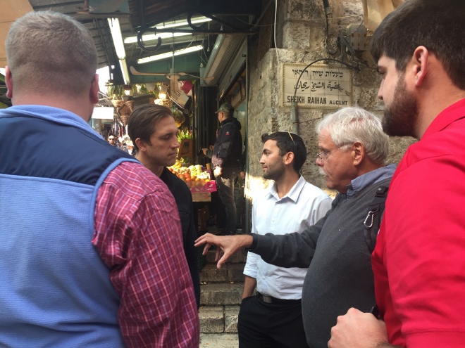 Rebekah Stevens in Israel: YRs and our Jewish friends as we visit the Muslim quarter